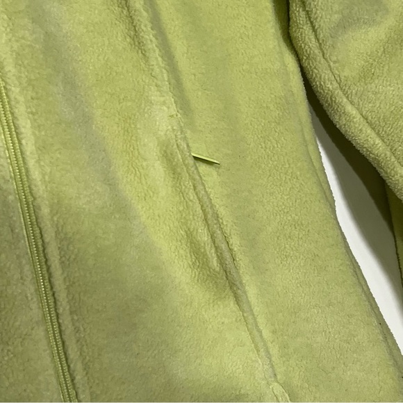 Columbia Benton Springs Fleece Jacket Full Zip Lime Green Size Small Cozy - Picture 3 of 11